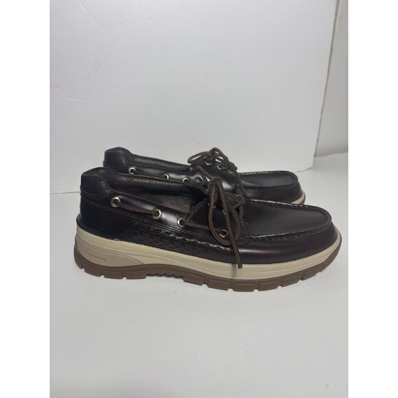 Sperry Billfish Boat Shoes Gold Cap Brown Leather Plushwave 8.5 Men's Preppy - Picture 2 of 6